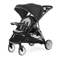 Chicco Chicco BravoFor2 LE Standing/Sitting Double Stroller - Crux, Black , 45.7x23.3x42.8 Inch (Pack of 1)