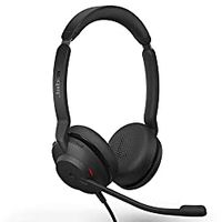 Jabra Evolve2 30 MS Wired Headset, USB-A, Stereo, Black – Lightweight, Portable Telephone Headset with 2 Built-in Microphones – Work Headset with Superior Audio and Reliable Comfort Microsoft Teams Stereo (USB-A)