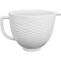 KitchenAid 5-Qt. Titanium-Reinforced Ceramic Bowl for Tilt-Head Stand Mixers, Textured White