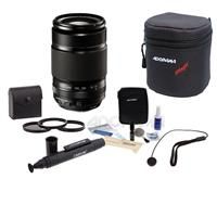 Fujifilm XF 55-200mm (83-300mm) F3.5-4.8 R LM OIS Lens - Bundle With 62mm Filter Kit (UV/CPL/ND2), Soft Lens Case, Cleaning Kit, Capleash II, Lenspen Lens Cleaner