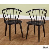 Simple Living Florence Dining Chairs (Set of 2) - Florence Dining Chairs, Black