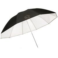 Glow 72" White Parabolic Umbrella with Removable Silver/Black Layer