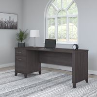 Copper Grove Shumen 72-inch Office Desk with Drawers - Nickel Finish