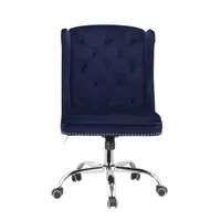 ACME Jamesia Office Chair, Midnight Blue Velvet