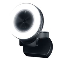 Razer - Kiyo 1920 x 1080 Webcam with Adjustable Ring Light - Black
