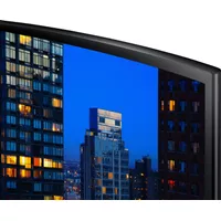 Samsung - 390C Series 24" LED Curved FHD AMD FreeSync Monitor (HDMI, VGA) - Black