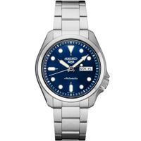 Seiko 5 Sports 24-Jewel Stainless Steel Watch with Blue Dial