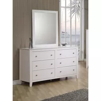 Selena 6-drawer Dresser White