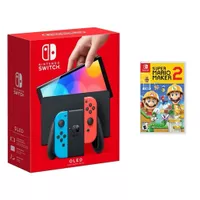 Nintendo - Switch OLED Neon (Red/Blue) +...