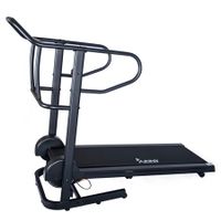 Sunny Health & Fitness Force Fitmill Manual Treadmill with High Weight Capacity, 16 Levels of Resistance and Dual Flywheel - SF-T7723