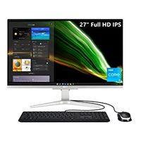 Acer Aspire C27-1655-URi3 AIO Desktop | 27" Full HD IPS Display | 11th Gen Intel Core i3-1115G4 | Intel UHD Graphics | 8GB DDR4 | 512GB NVMe M.2 SSD | Intel Wireless Wi-Fi 6 | Windows 11 Home