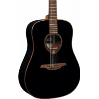 LAG Tramontane T118D-BLK Dreadnought Acoustic Guitar. Black