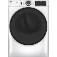 GE - 7.8 Cu. Ft. 10-Cycle Electric Dryer - White