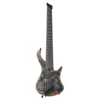 Ibanez EHB1506MS Headless Multi Scale Electric Bass Guitar, Bound Panga Panga Fretboard, Black Ice Flat