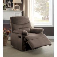 Arcadia Recliner, Light Brown Woven Fabric