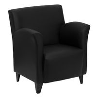 Flash Furniture Hercules Roman Series Black Leather Reception Chair - Black