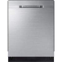 Samsung - StormWashâ„¢ 24" Top Control Built-In Dishwasher with AutoRelease Dry, 3rd Rack, 48 dBA - Stainless steel