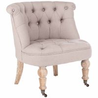 Safavieh Somerset Pull-up Taupe Chair - 26.5" x 25.7" x 28.5" - HUD8209B