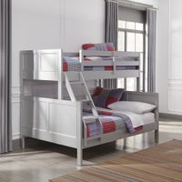 Copper Grove Dugaresa Grey Wood Twin-over-Full Bunk Bed