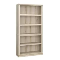 Sauder - 5-Shelf Display Bookcase w/ 3 adjustable Shelves - Pacific Maple