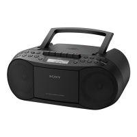 Sony - Black CD Radio Cassette Recorder Boombox