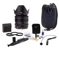 Fujifilm XF 18-55mm (27.4-83.8mm) F2.8-4 R LM OIS Lens - Bundle With Black - 58mm Filter Kit (UV/CPL/ND2), Cleaning Kit, Lenspen Lens Cleaner, Slinger Neoprene Lens Pouch, Capleash II