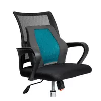 Mind Reader - Ergonomic Lower Back Cushion, Office Chair, Posture Corrector, Memory Foam, 15.5"L x 3.75"W x 14.25"H - Black