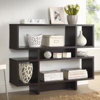 Clay Alder Home Hanalei Dark Brown Modern Multiple Storage Shelf - Shelf-Brown