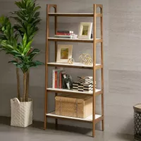 Off-White, Pecan Parker Shelf / Bookcase