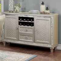 Furniture of America Medlee Modern Glam Champagne 2-drawer Server - Champagne