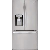 LG - 27.9 French Door Refrigerator - Stainless Steel