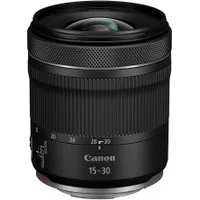 Canon - RF 15-30mm F4.5-6.3 IS STM Ultra-Wide Angle Zoom Lens for EOS R-Series Cameras - Black