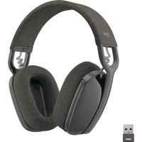 Logitech - Zone Vibe 125 Wireless Over-the-Ear Headphones with Noise-Canceling Microphone - Graphite