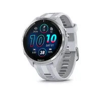 Garmin - Forerunner 965 GPS Smartwatch 47 mm Fiber-reinforced polymer - Titanium/Whitestone
