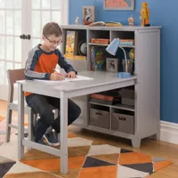 Martha Stewart Living and Learning Collection Kids' Media System with Desk Extension - Grey