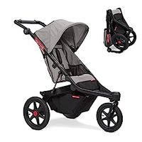 Radio Flyer Momentum Jogging Stroller, Infant Stroller with Quick Switch, 6+ Months, Gray