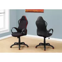 Office Chair/ Gaming/ Adjustable Height/ Swivel/ Ergonomic/ Armrests/ Computer Desk/ Work/ Metal/ Mesh/ Black/ Red/ Contemporary/ Modern