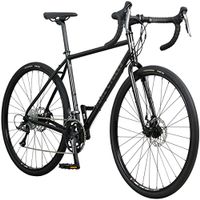 Pure Cycles Adventure Gravel 16-Speed Disc Road Bike, 57cm/X-Large, Carmichael Gloss Black