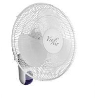 VieAir - 16 Inch 3-Speed Wall Fan with Remote Control - White