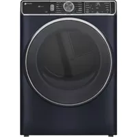 GE Profile - 7.8 Cu. Ft. Stackable Smart Electric Dryer with Steam and Sanitize Cycle - Saphire Blue