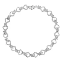 .925 Sterling Silver 1/4 cttw Miracle Se...