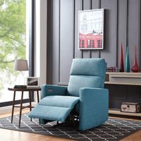 Copper Grove Pallas Turquoise Blue Power Wall Hugger Recliner Chair with USB Port - Turquoise Blue
