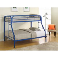 Twin Over Full Bunk Bed with Side Ladders White - Twin