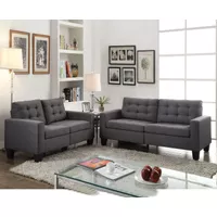 ACME Earsom Sofa, Gray Linen