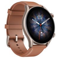 AmazFit GTR 3 Pro Smartwatch, Brown Leather