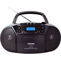 Toshiba CD-RW/CD-R/CD-DA Boombox with AM/FM Radio - Black