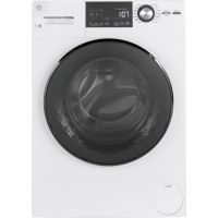 GE - 2.4 Cu. Ft. 14-Cycle Front-Loading Washer - White