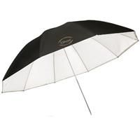 Glow 60" White Parabolic Umbrella with Removable Silver/Black Layer