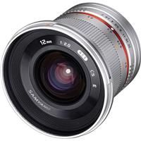 Samyang 12mm F2.0 NCS CS Ultra Wide, Manual Focus Lens for Olympus & Panasonic Micro 4/3 Cameras, Silver
