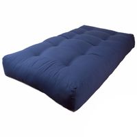 10-inch Thick Twill Futon Mattress (Twin, Full, or Queen) - Navy - Twin